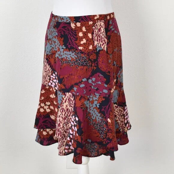 Boden Multi-Color Tiered Skirt - 4 - Picture 3 of 7